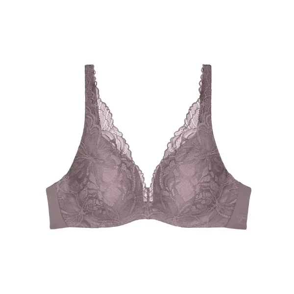 Triomphe Body Make-Up Illusion Lace gris soutien-gorge rembourré