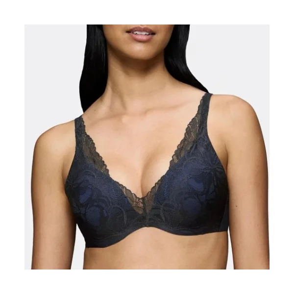 Triomphe Body Make-Up Illusion Lace noir soutien-gorge rembourré
