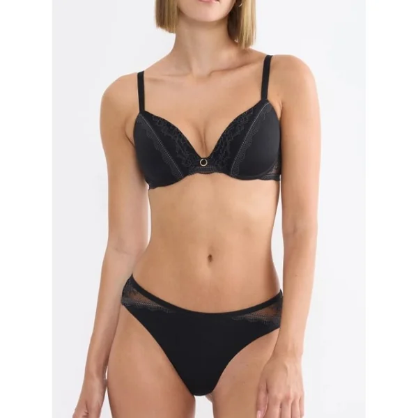 Triomphe Comfort Allure noir soutien-gorge rembourré
