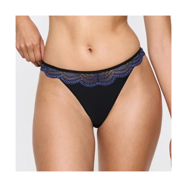 Triomphe Comfort Glam noir culotte string