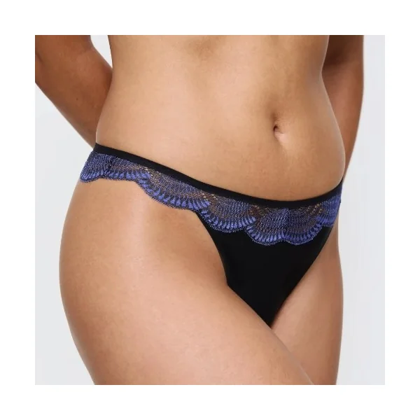 Triomphe Comfort Glam noir culotte string