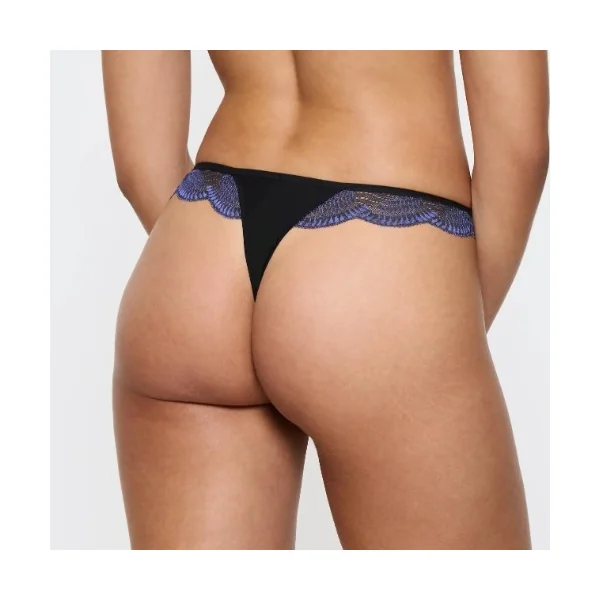 Triomphe Comfort Glam noir culotte string