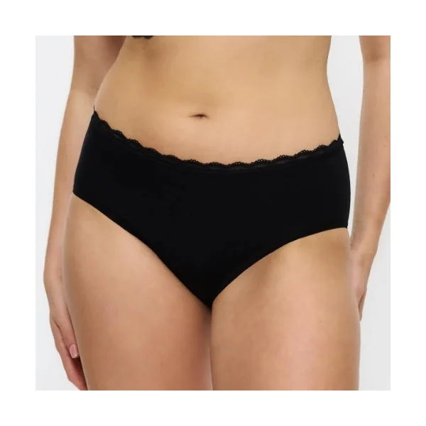 Triomphe Feel of Cotton noir slip