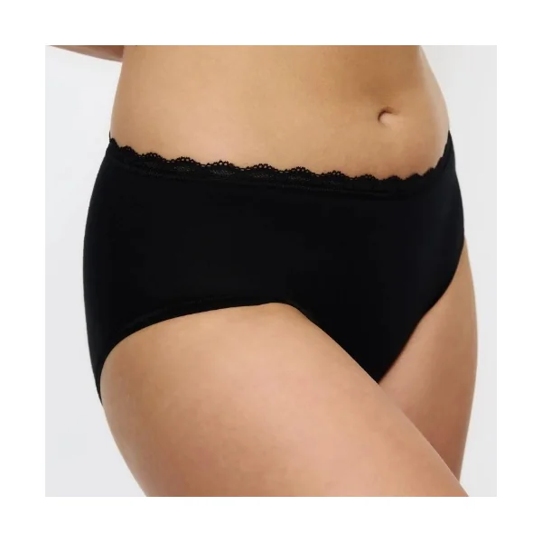 Triomphe Feel of Cotton noir slip