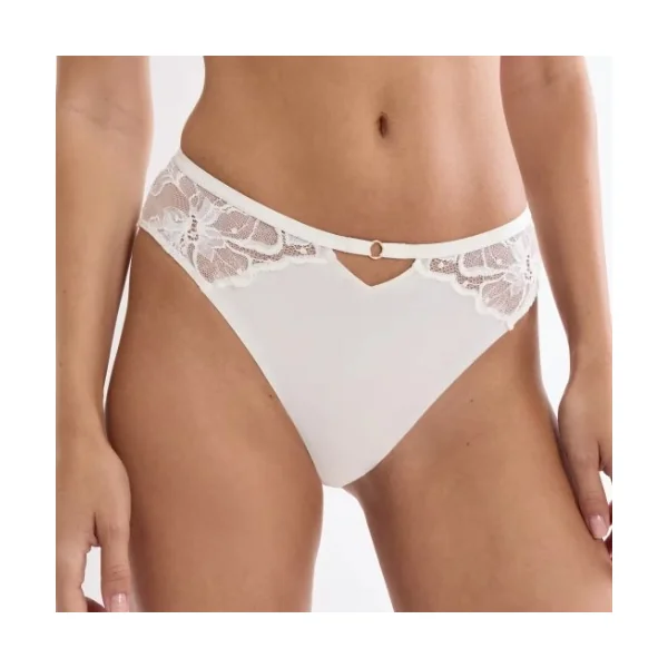Triomphe Gardenia Florale blanc cassé slip