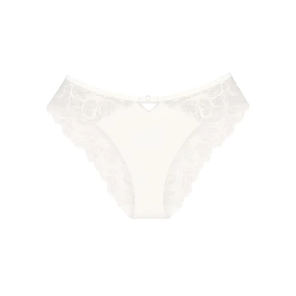 Triomphe Gardenia Florale blanc cassé slip