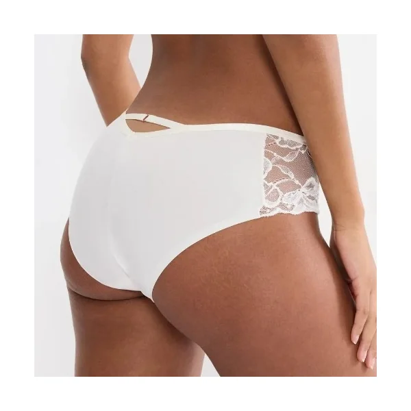 Triomphe Gardenia Florale blanc cassé slip