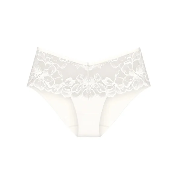 Triomphe Gardenia Florale blanc cassé slip
