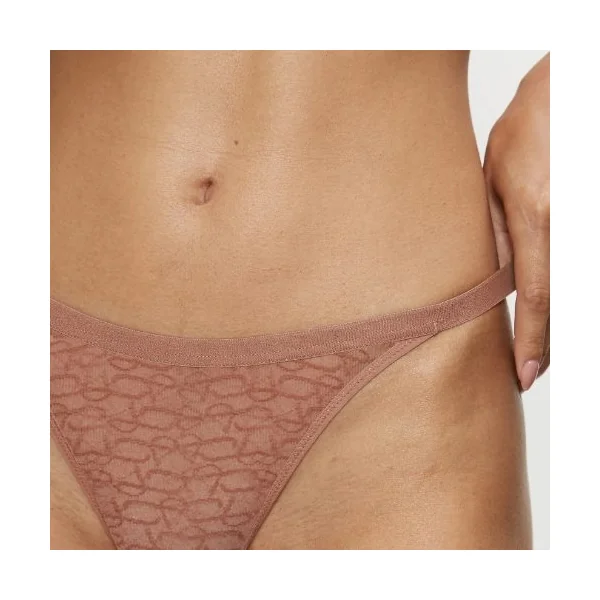Triomphe Signature Sheer marron culotte string