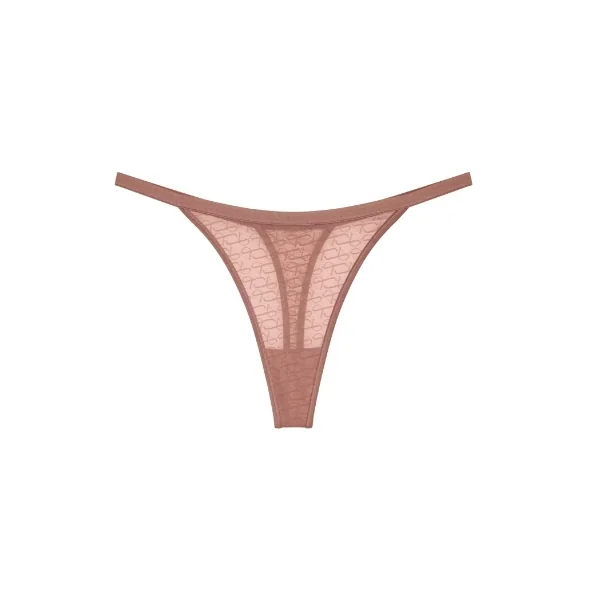 Triomphe Signature Sheer marron culotte string
