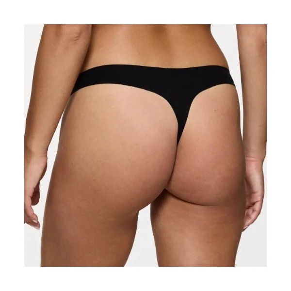 Triomphe Smart Invisible noir culotte string