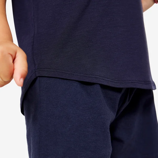 T-shirt babygym léger et respirant enfant, Bleu marine