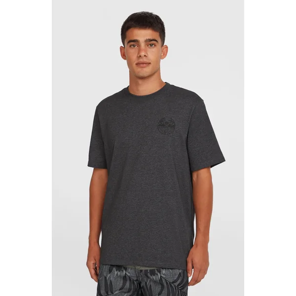 T-shirt Back Print | Black Out Melange