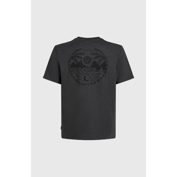 T-shirt Back Print | Black Out Melange