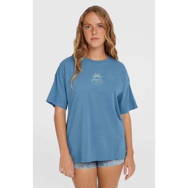 T-shirt Beach Vintage | Copen Blue