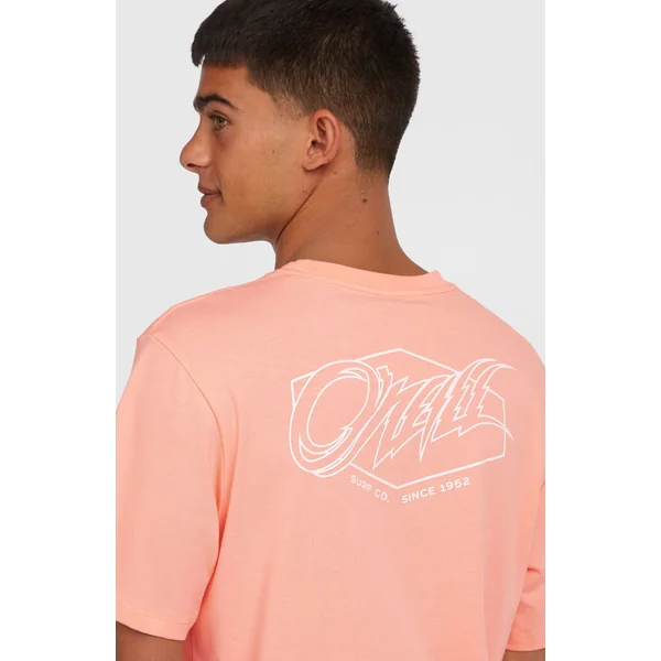 T-shirt Box Logo | Coral Pop