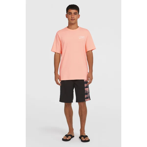 T-shirt Box Logo | Coral Pop
