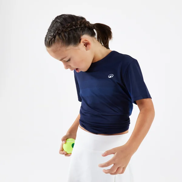 T-shirt de tennis Junior - T-shirt Light bleu foncé