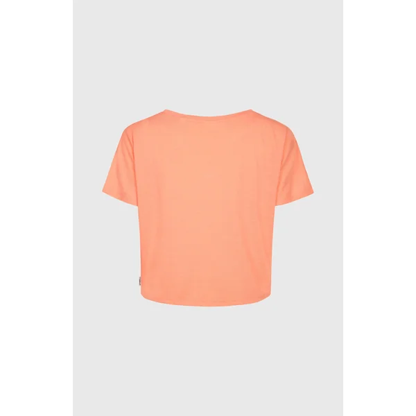 T-shirt drapé Essentials Script | Coral Pink
