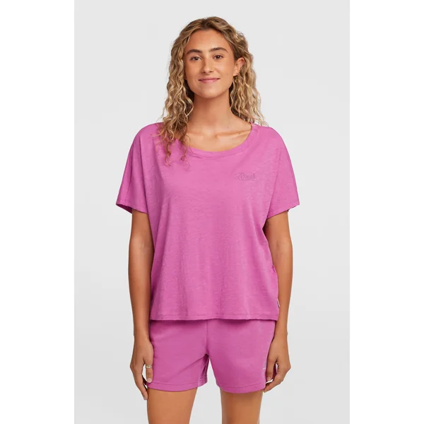 T-shirt Essentials O'Neill Script Scoop Neck | Electric Fuschia