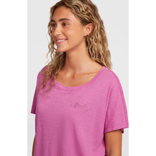 T-shirt Essentials O'Neill Script Scoop Neck | Electric Fuschia