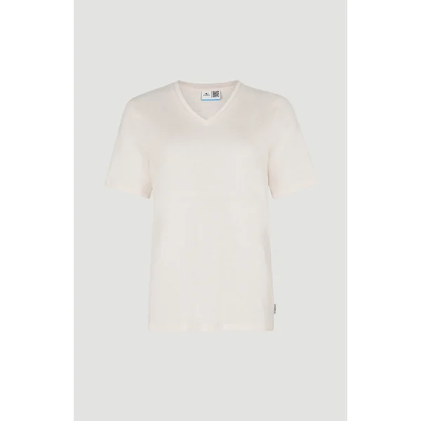 T-shirt Essentials à col V | Peach Whip