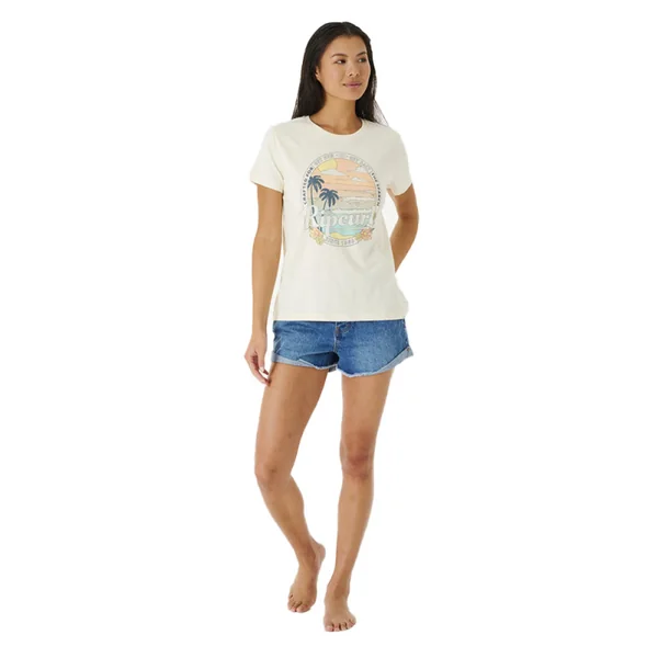 T-SHIRT FEMME RIPCURL SUN SALT STANDARD BEIGE