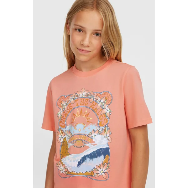 T-shirt Front Graphic | Coral Pink