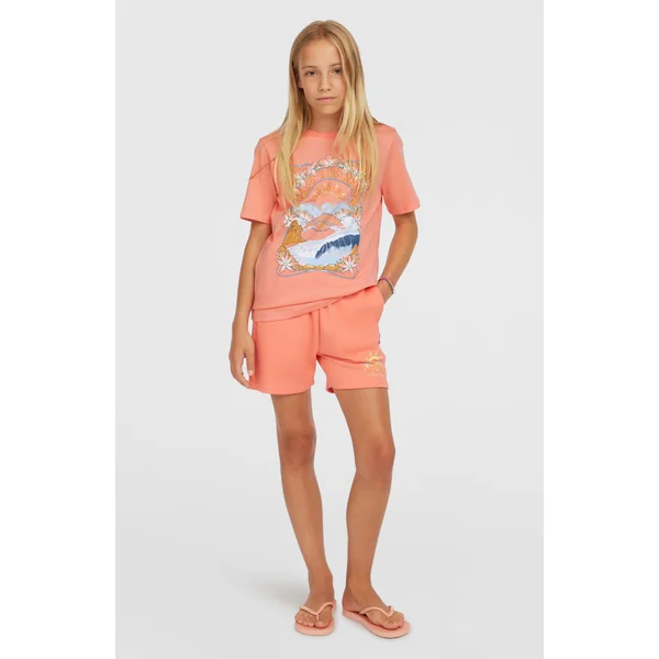 T-shirt Front Graphic | Coral Pink