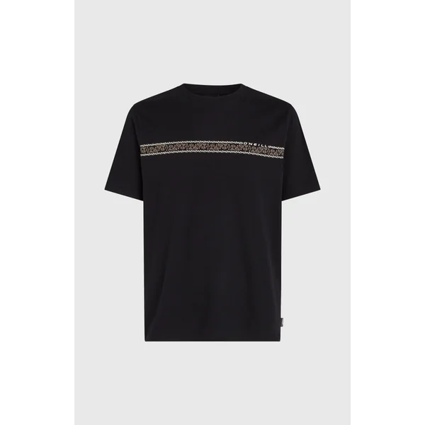 T-shirt Ikat Stripe | Black Out