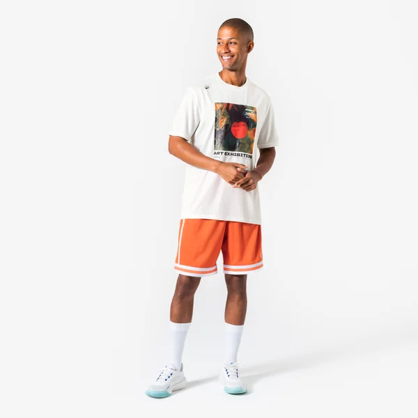T-shirt / maillot basketball - TS500 fast blanc
