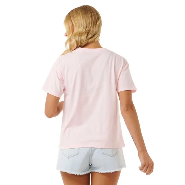 T-shirt manches courtes femme rip curl sea shells relaxed rose