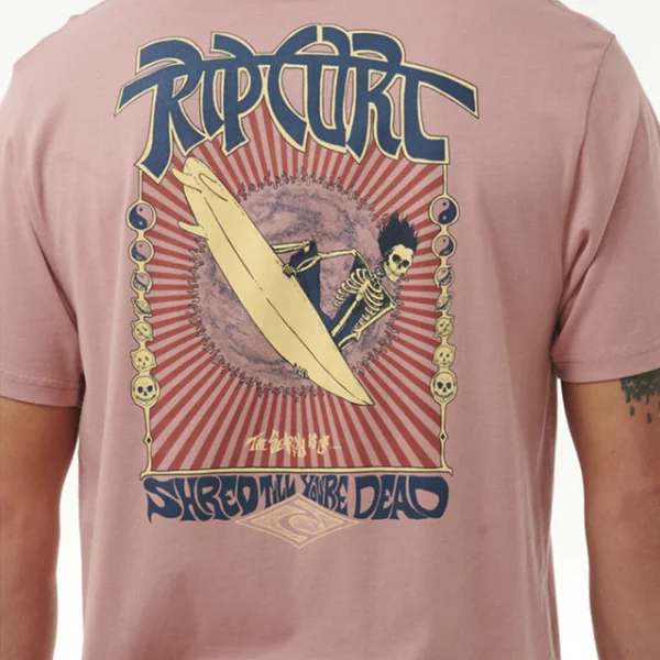 T-shirt manches courtes rip curl shred till dead mushroom