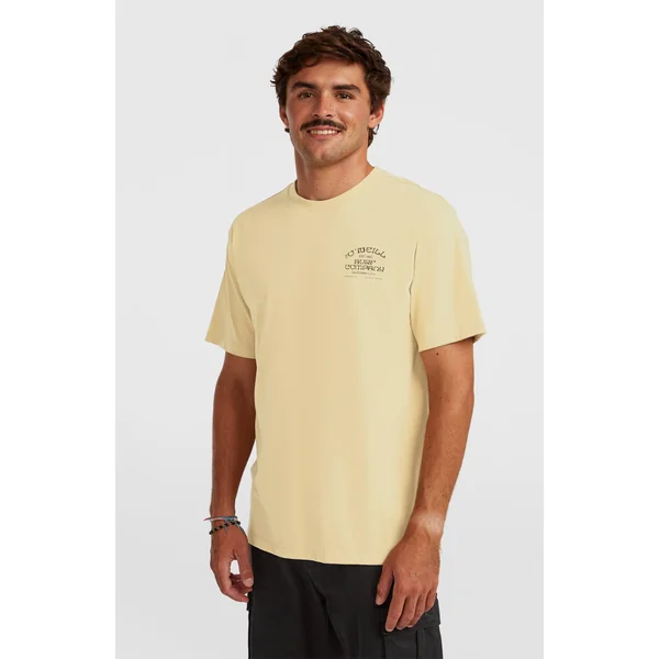 T-shirt Melange Chest-Print | Cocoa Sand