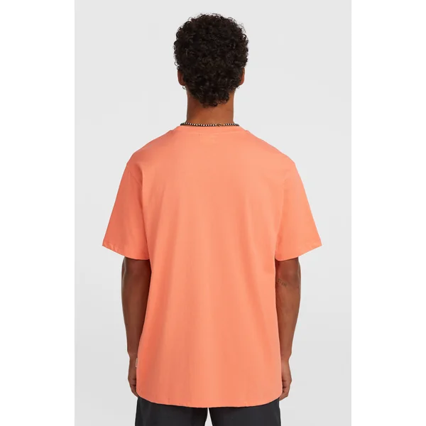T-shirt Melange Chest-Print | Funky Peach