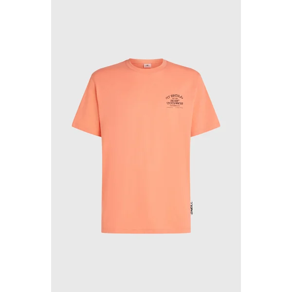 T-shirt Melange Chest-Print | Funky Peach