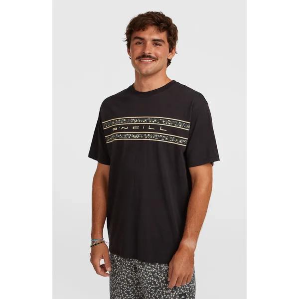 T-shirt O'Neill Flower Stripe | Black Out