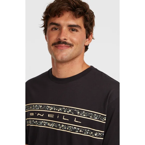 T-shirt O'Neill Flower Stripe | Black Out