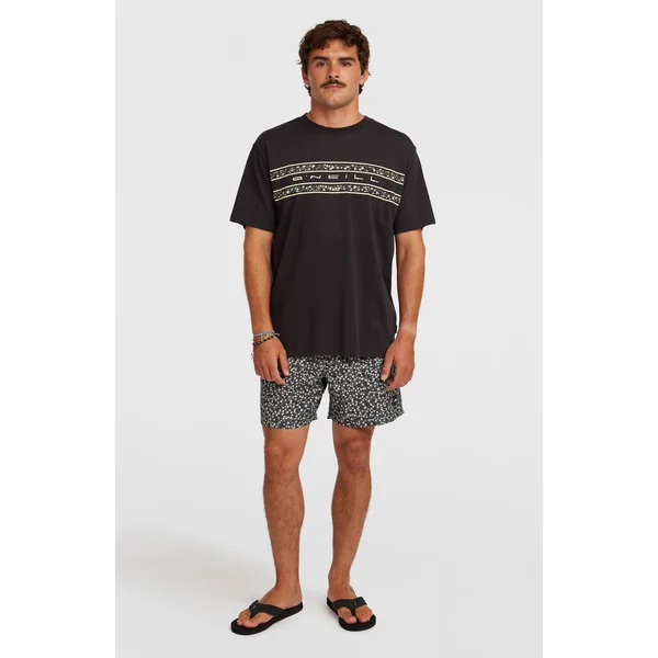 T-shirt O'Neill Flower Stripe | Black Out