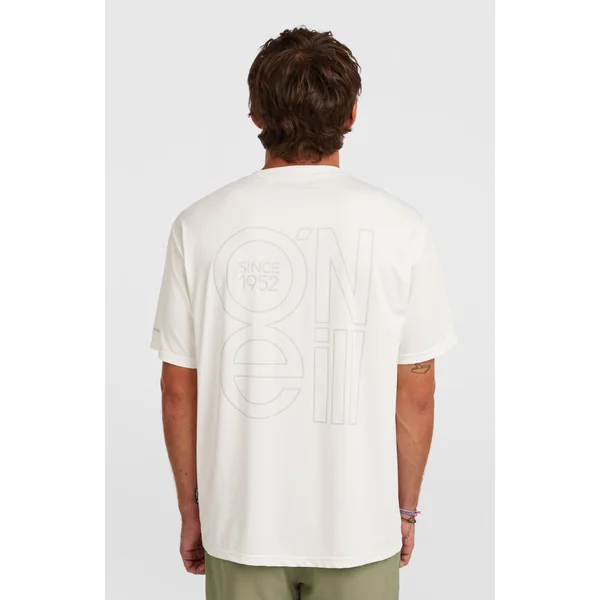 T-shirt O'Neill Hybrid UPF 50+ Polygiene Back-Print | Snow White