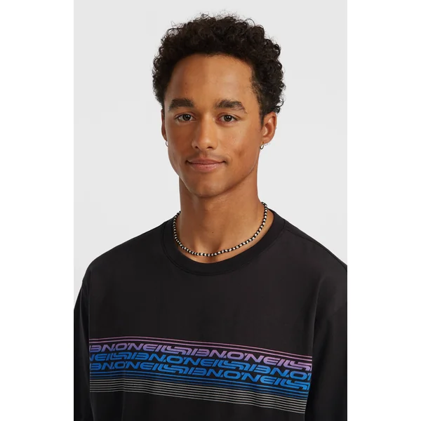 T-shirt O'Neill Logo Stripe | Black Out