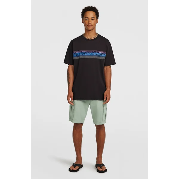 T-shirt O'Neill Logo Stripe | Black Out