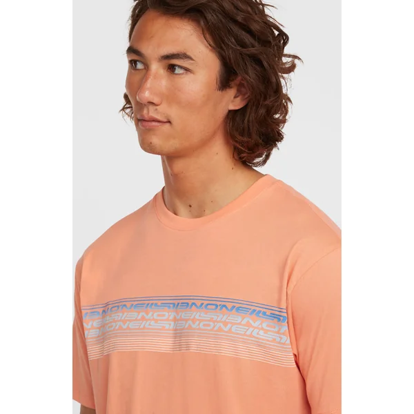 T-shirt O'Neill Logo Stripe | Funky Peach
