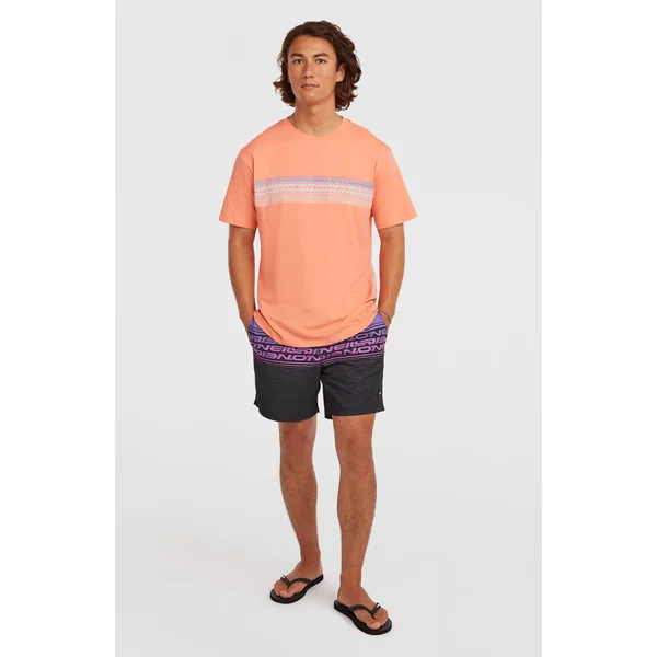 T-shirt O'Neill Logo Stripe | Funky Peach