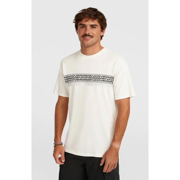 T-shirt O'Neill Logo Stripe | Snow White