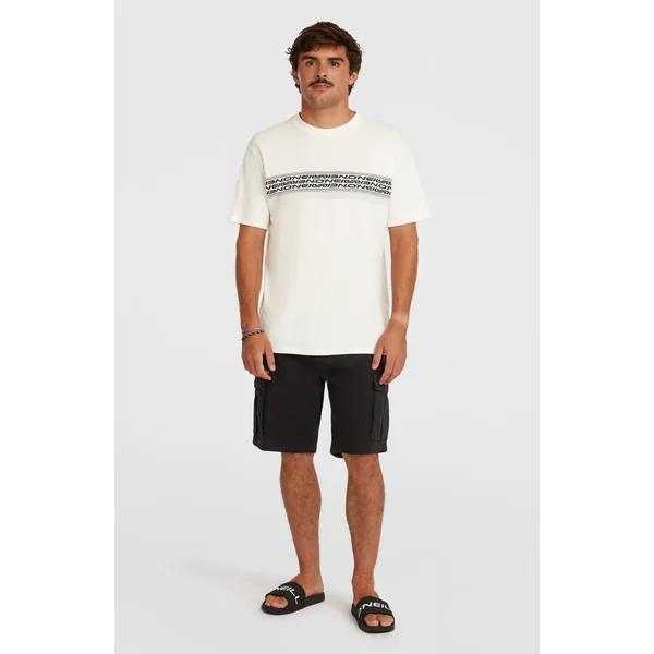 T-shirt O'Neill Logo Stripe | Snow White
