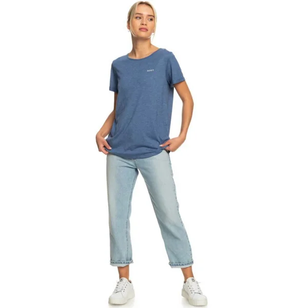 T-SHIRT ROXY DREAMING WAVE MANCHES COURTES BLEU