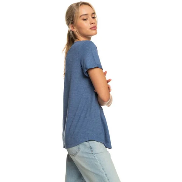 T-SHIRT ROXY DREAMING WAVE MANCHES COURTES BLEU