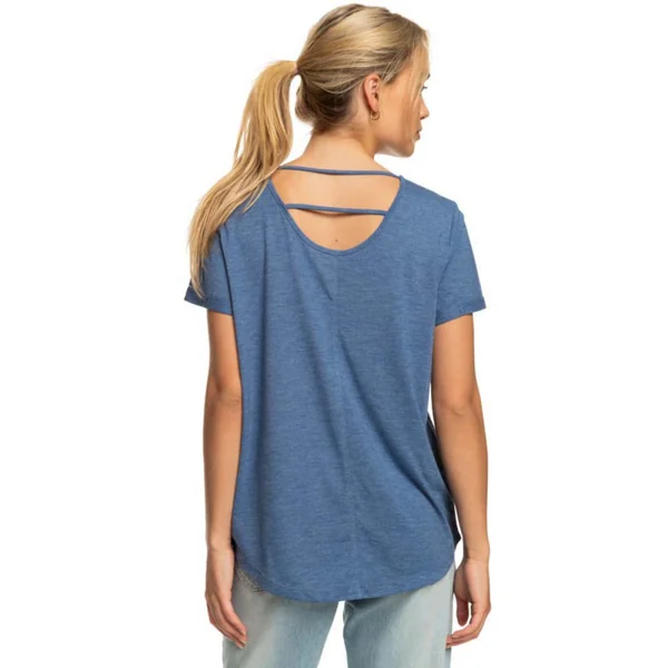 T-SHIRT ROXY DREAMING WAVE MANCHES COURTES BLEU