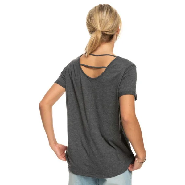 T-SHIRT ROXY DREAMING WAVE MANCHES COURTES GRIS